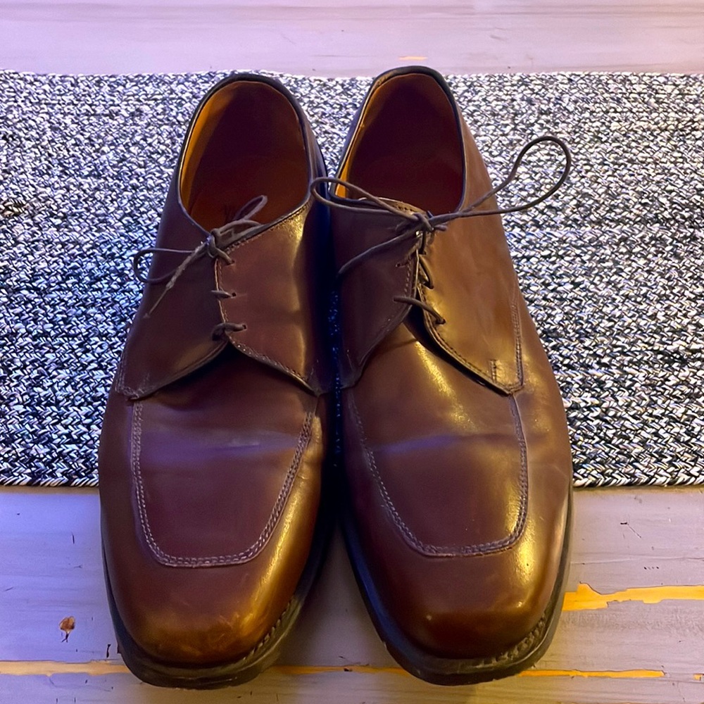 Allen Edmonds Sz 10.5 Men's Burton Oxford Shoes Brown Business Classic